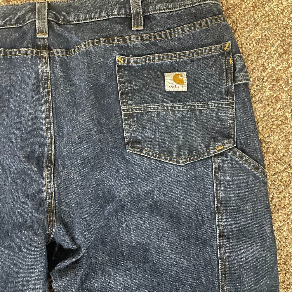 Carhartt Denim Double Knee Carpenter 42x32 Tagged Jeans